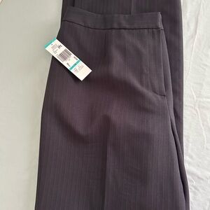 Evan Picone navy and light blue Pinstripe Suit Pants wide leg NWT